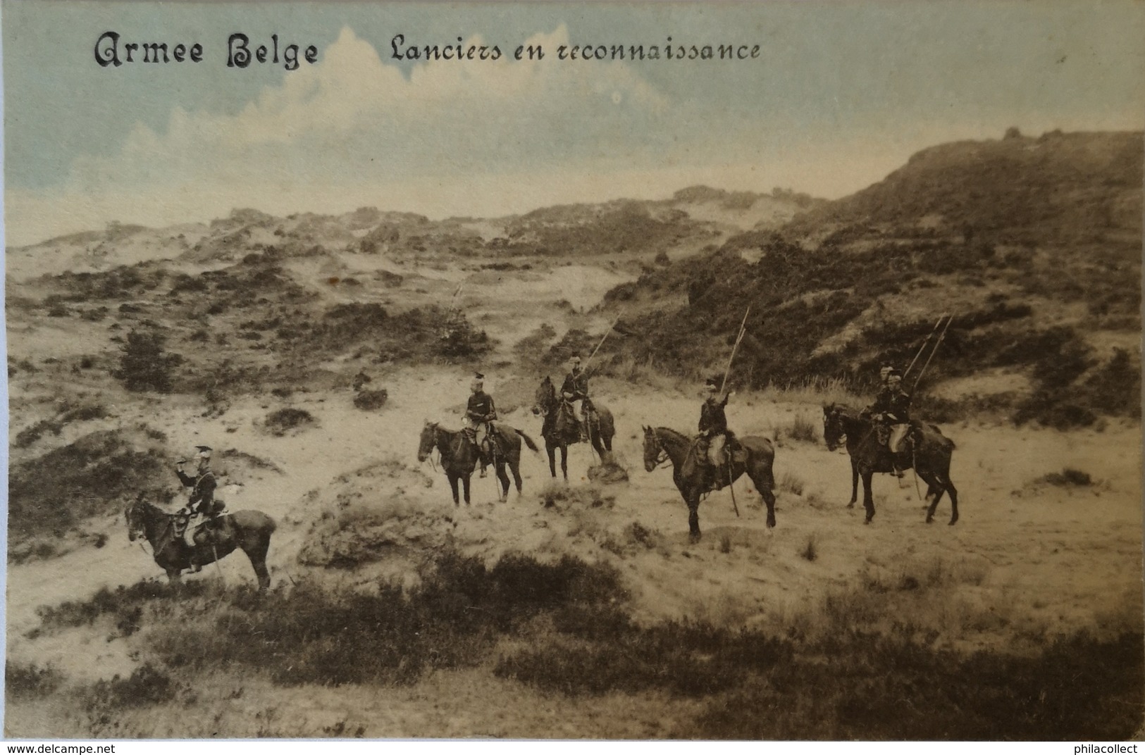 Militair // Armee Belge // Lanciers En Reconnaissance Les Dunes 19?? - Andere & Zonder Classificatie