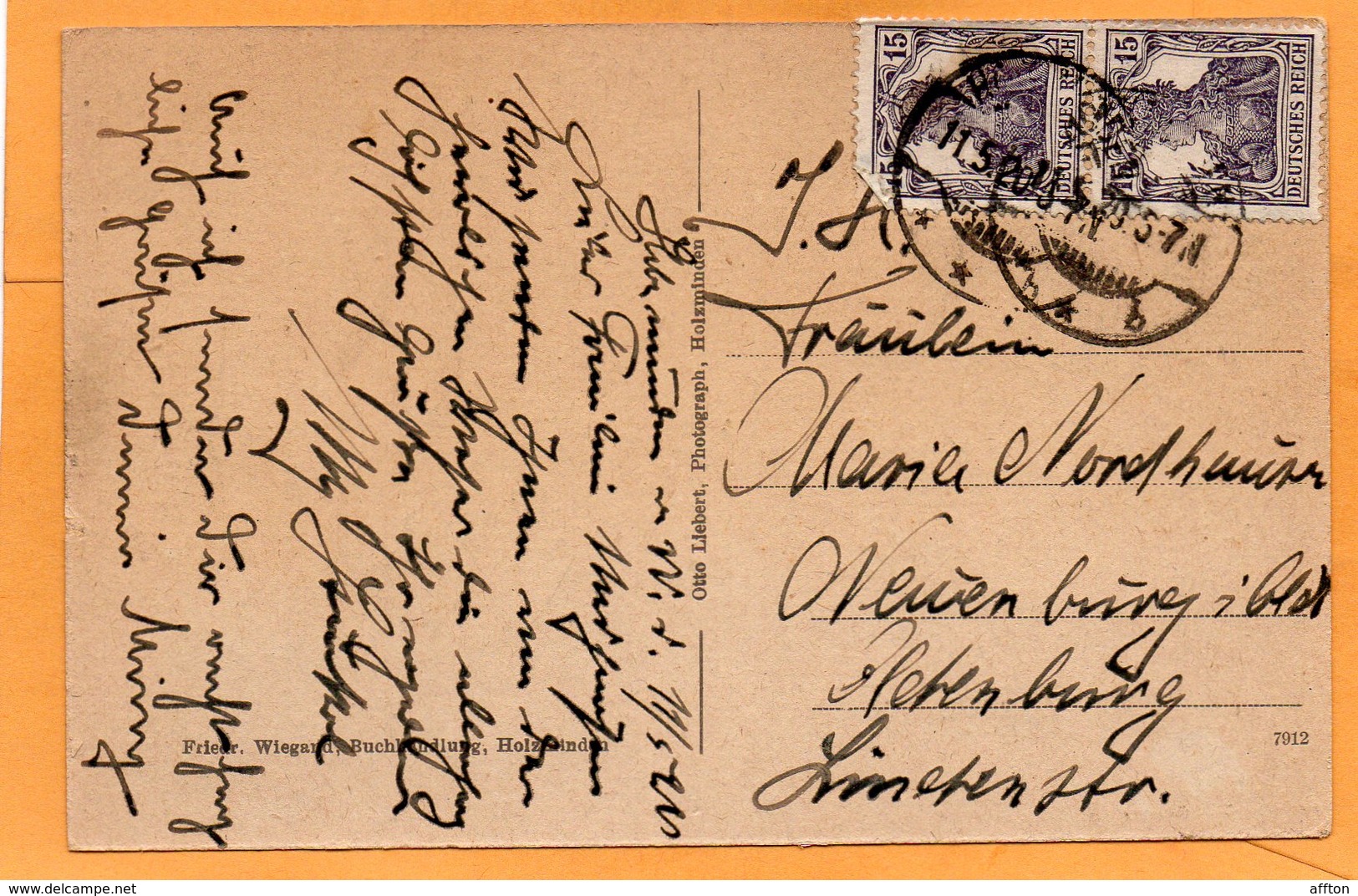 Holzminden Germany 1920 Postcard Mailed - Holzminden