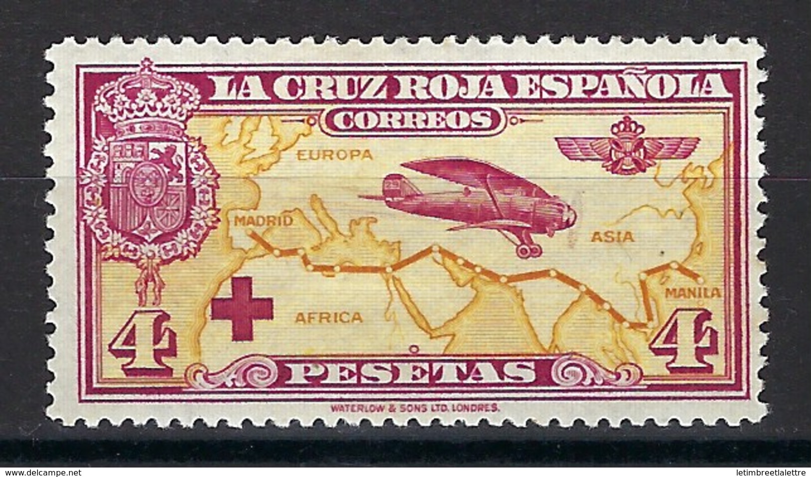 Europe - Espagne - Poste Aérienne N° 16 * - Belle Qualité - - Unused Stamps