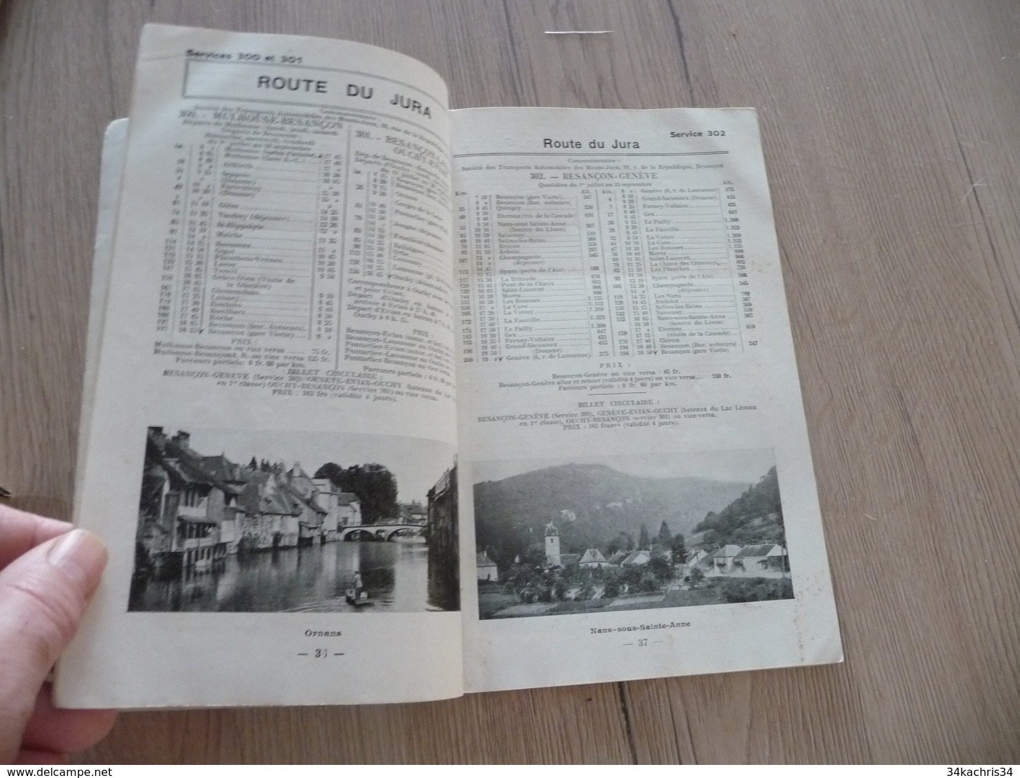 Livret Horaire Autocars bus PLM été 1929 France Corse 104 pages textes photos cartes état voir photos