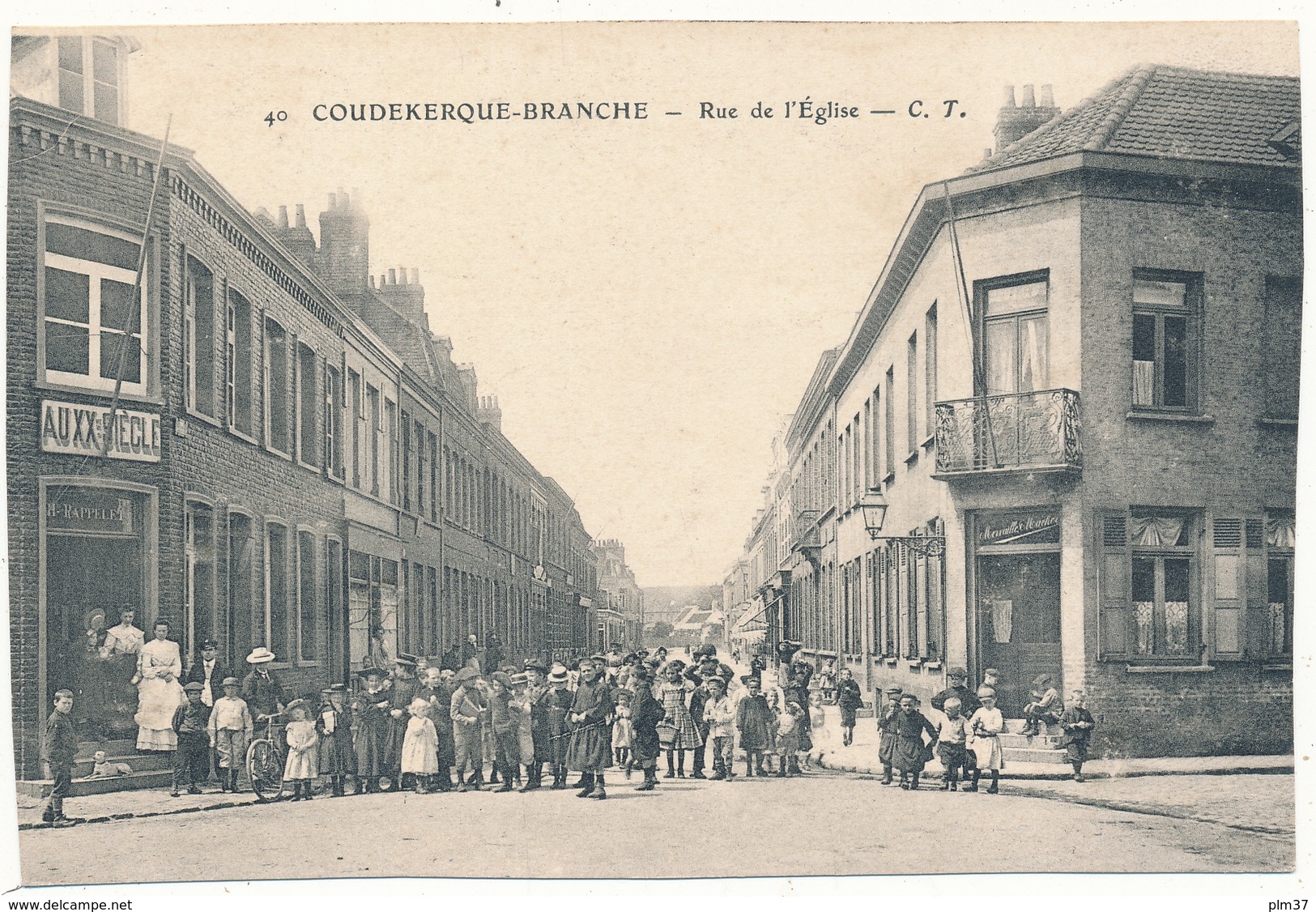 COUDEKERQUE BRANCHE - Rue De L'Eglise - Carte En L'état - Coudekerque Branche