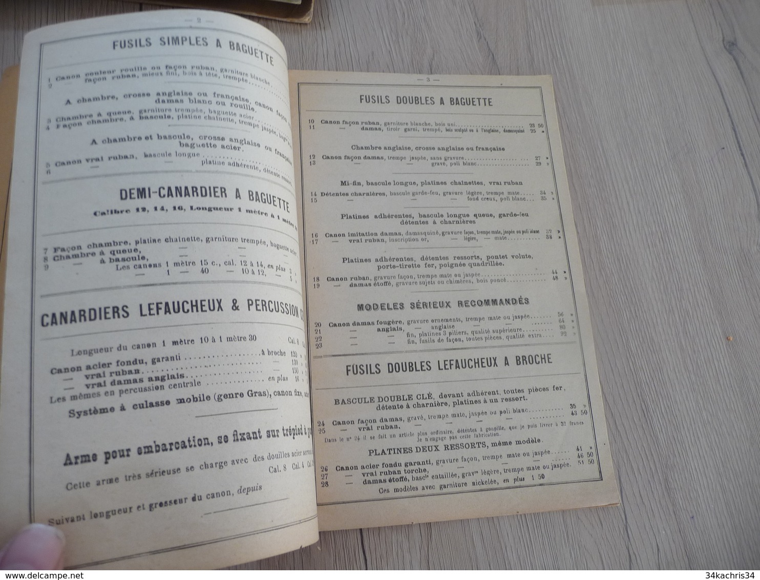 Catalogue Pub Publicitaire + Additif Manufacture D'Armes De Guerre De Tir Gizeron Canonier 1894/1895 Saint Etienne - Reclame