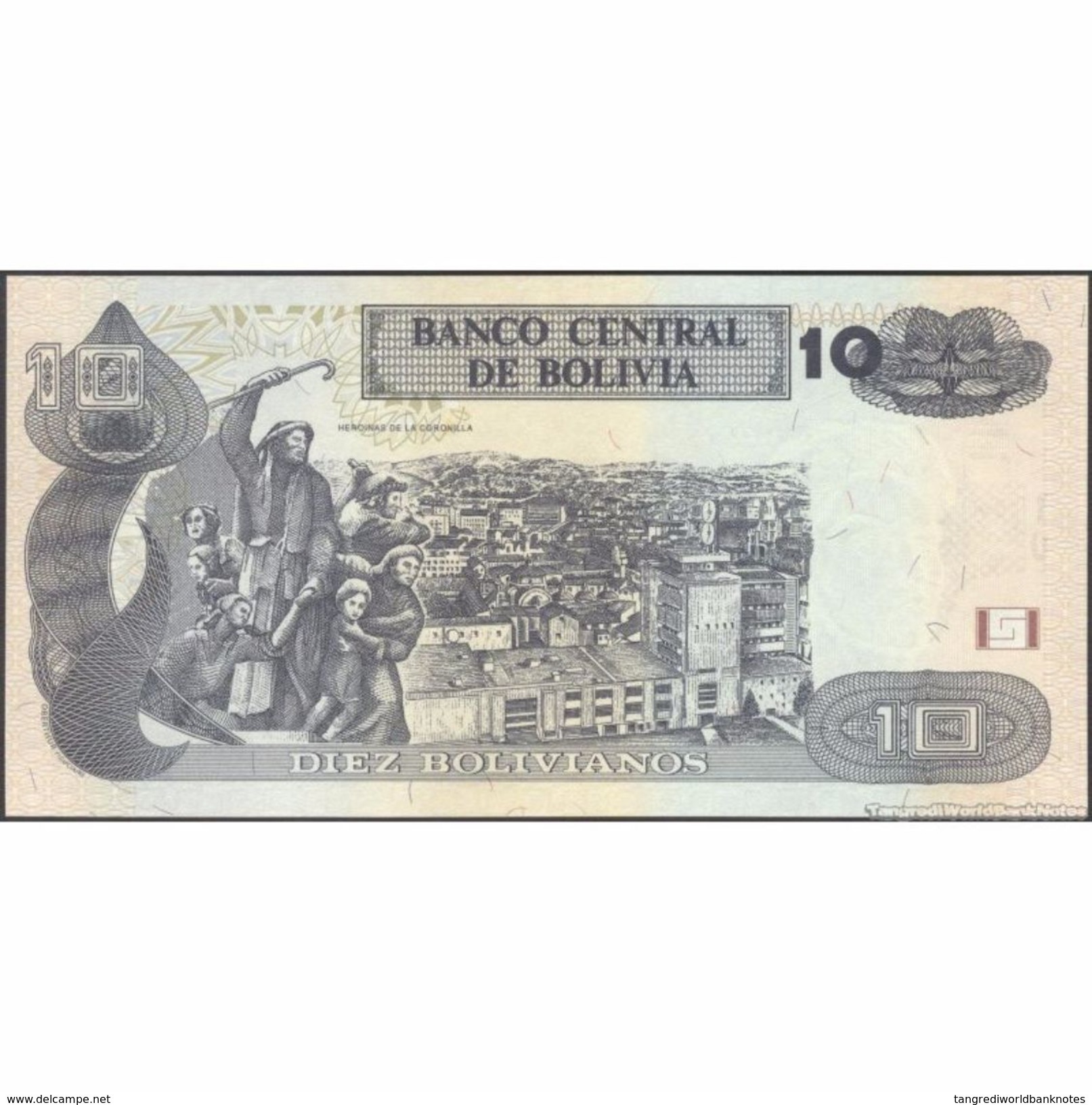 TWN - BOLIVIA 243 - 10 Bolivianos 28.11.1986 (2015) Serie J - Printer: OF UNC - Bolivia