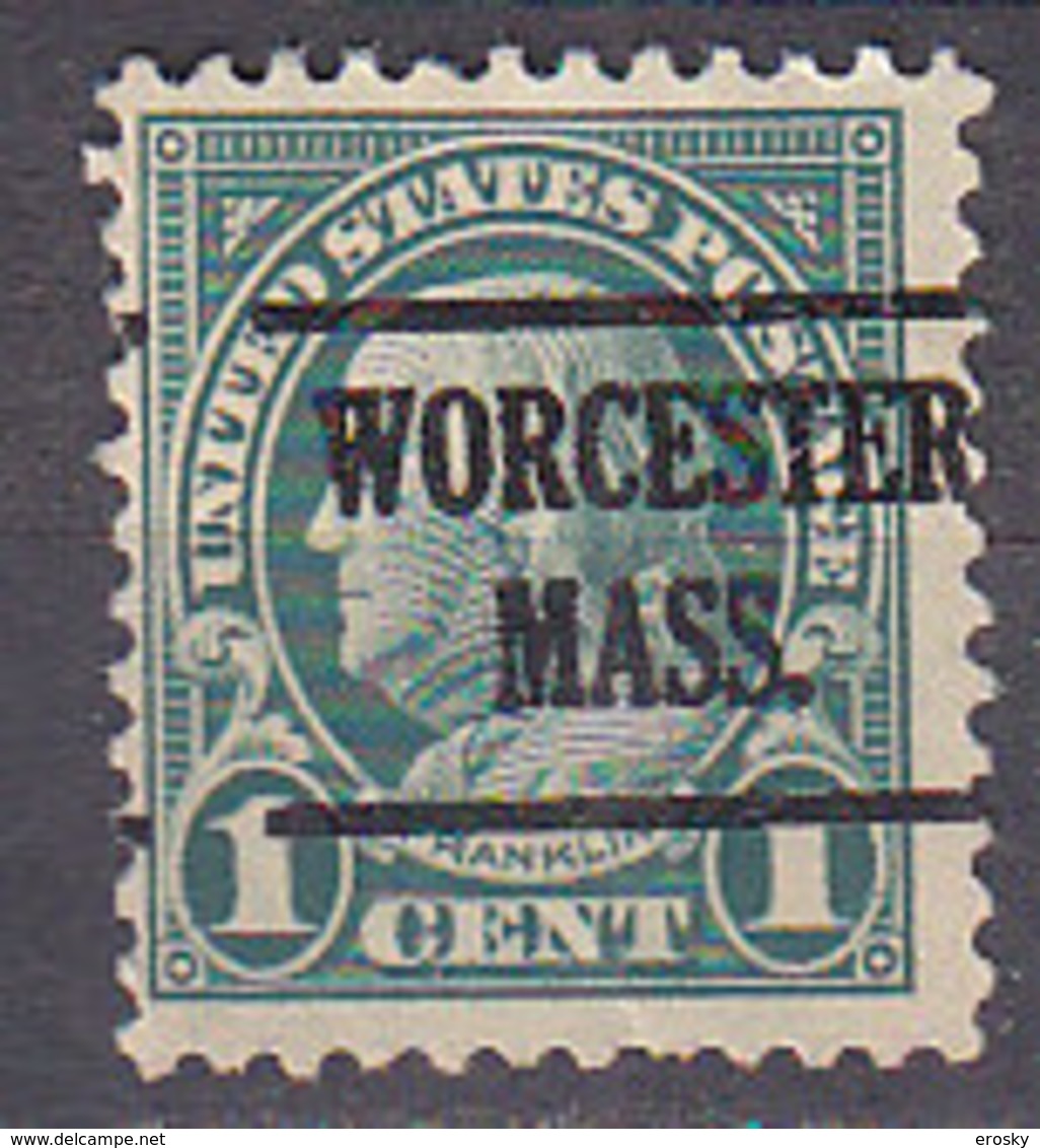 J0480 - ETATS UNIS USA Yv N°228 WORCHESTER - Preobliterati