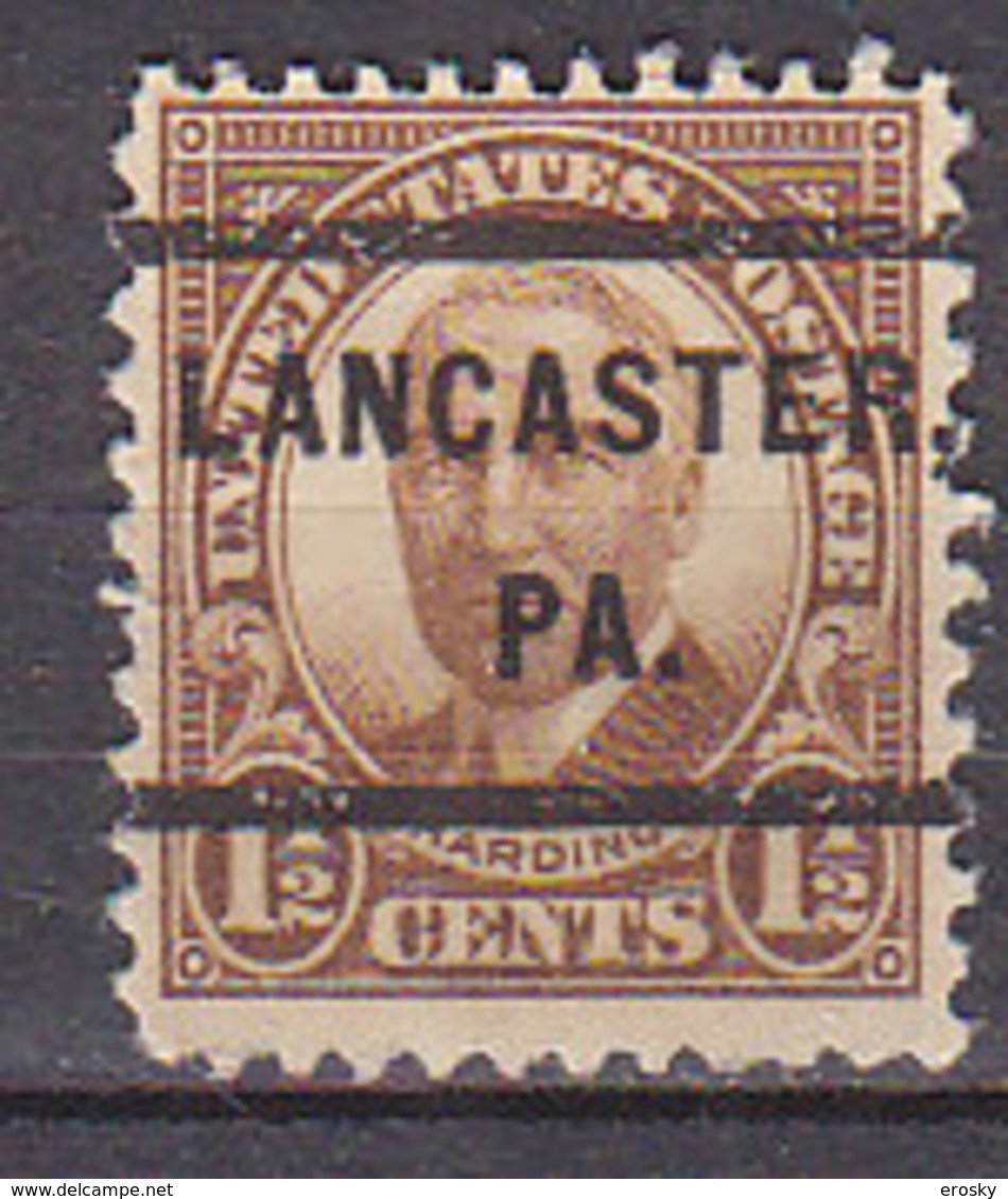 J0504 - ETATS UNIS USA Yv N°292 LANCASTER - Preobliterati