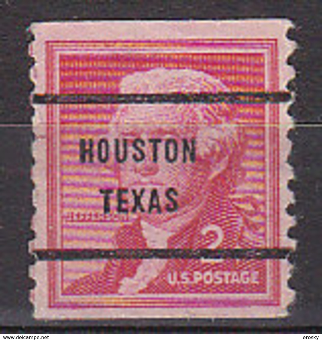 J0544 - ETATS UNIS USA Yv N°588a HOUSTON - Preobliterati