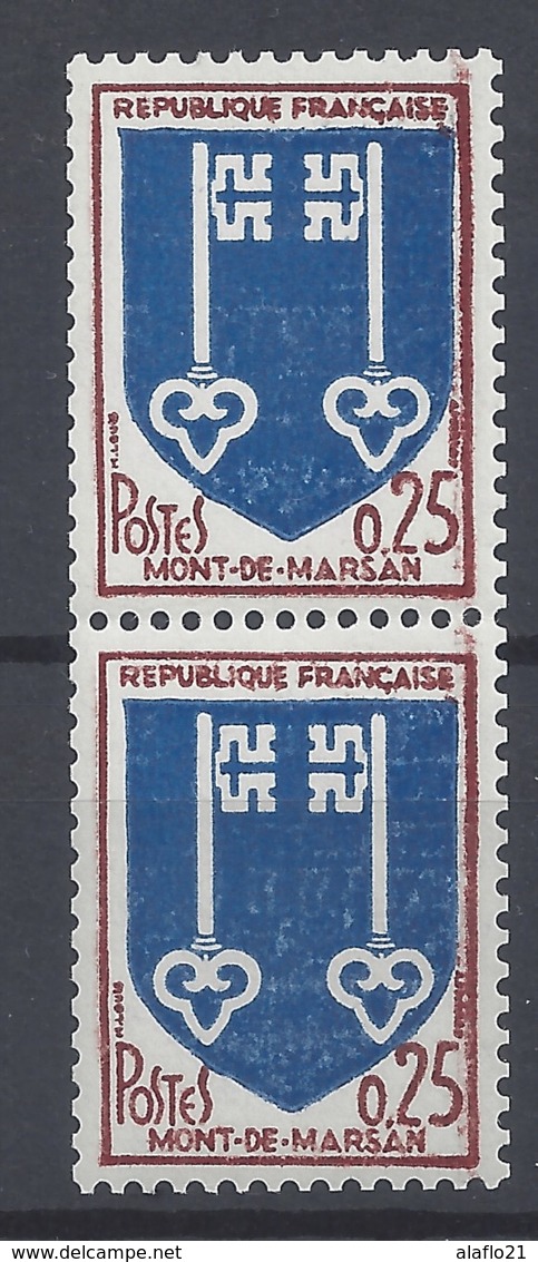 BLASON MONT De MARSAN N° 1469 Et 1469a - N° Rouge De ROULETTE - NEUF ** - LUXE - Roulettes