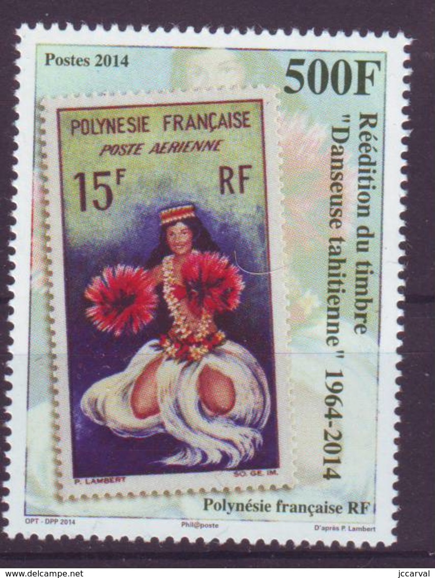 Polynesie Année 2014 Réedition Danseuse Tahitienne Neuf - Unused Stamps