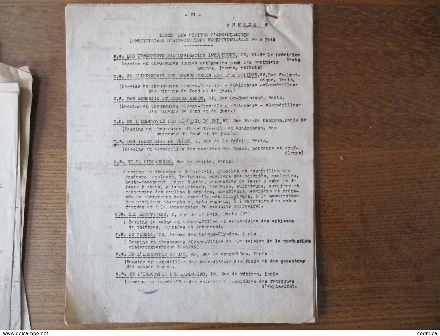 ETAT FRANCAIS LILLE LE 20 JUILLET 1943 LE PREFET DELEGUE DARROUY RATIONNEMENT DE LA CHAUSSURE ET DU TEXTILE 16 PAGES - Documents Historiques