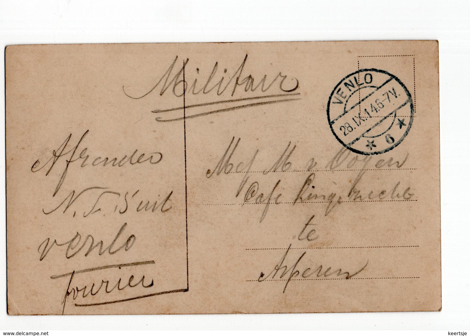 Venlo Langebalk 6 - 1914 - Postal History