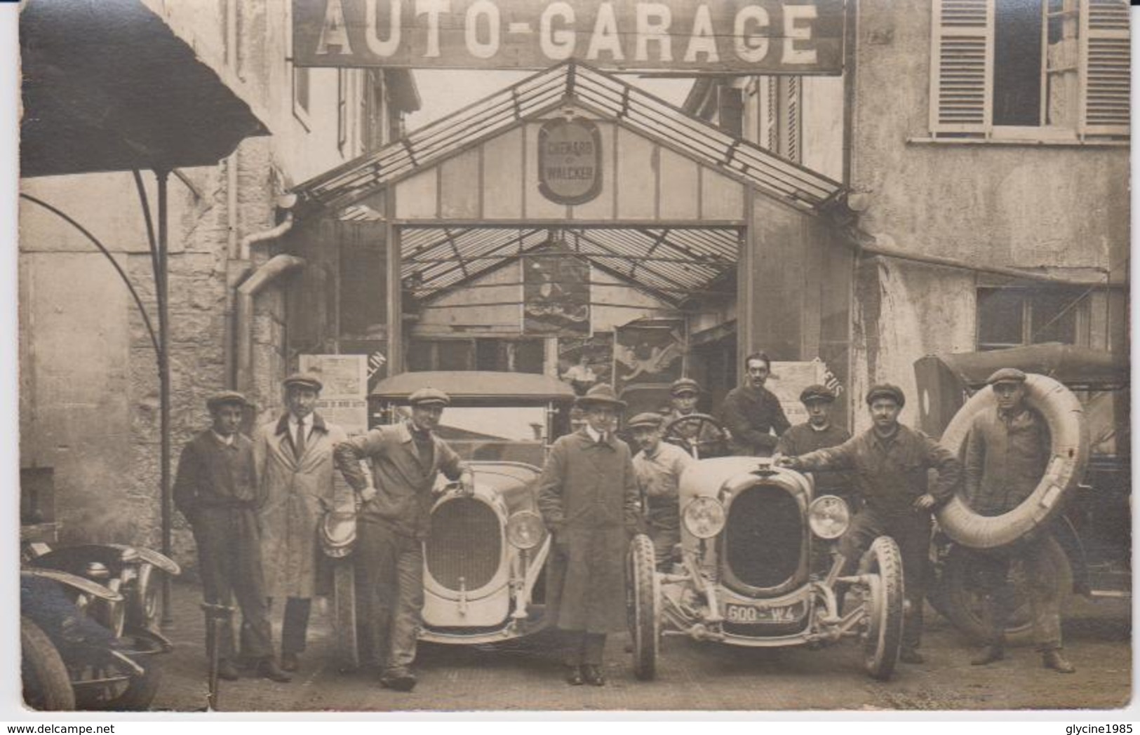 BELLE CARTE PHOTO AUTO GARAGE  CHENARD ET WALCKER GROS PLAN - A Identifier