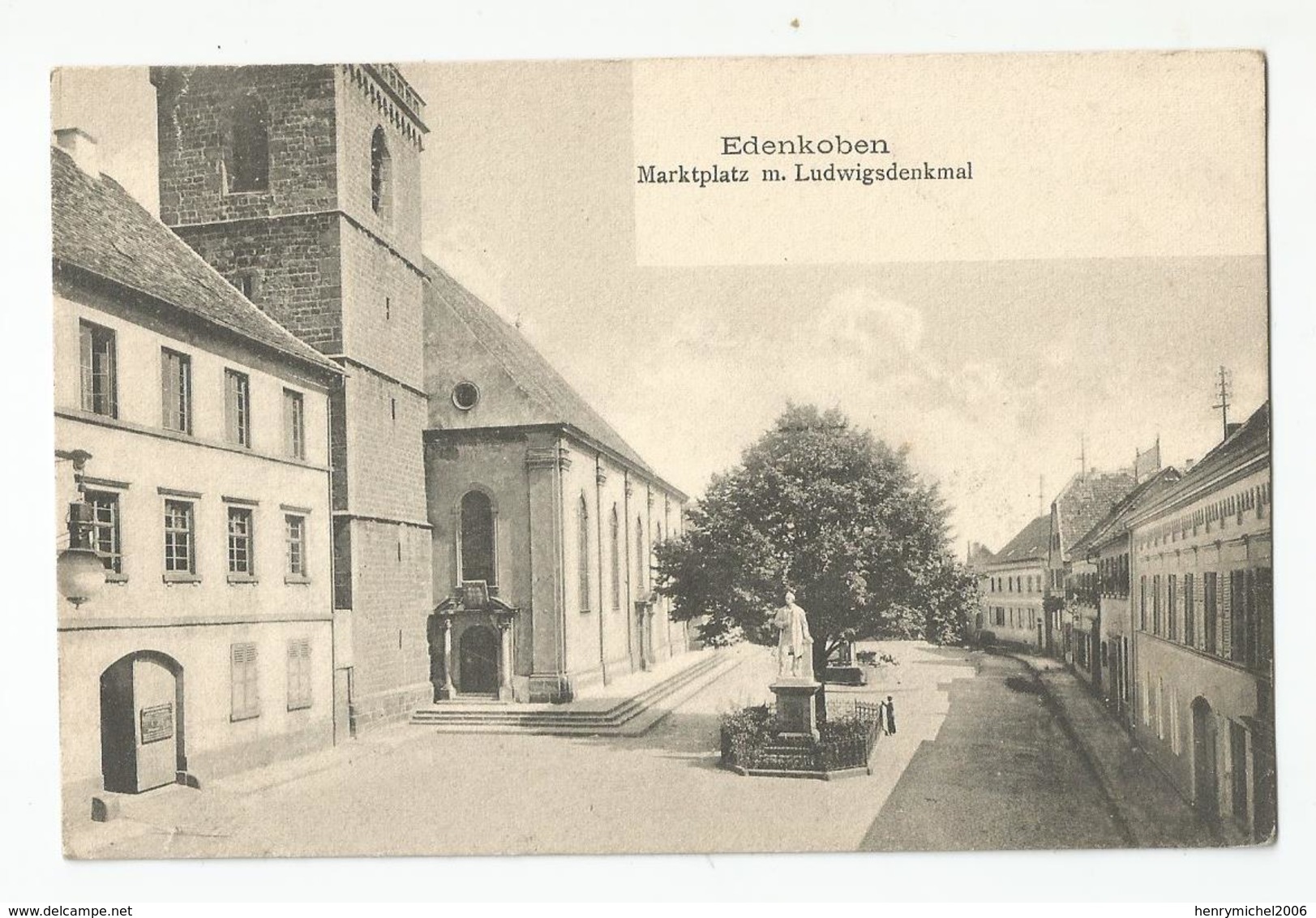 Allemagne Germany Edenkoben , Marktplatz M.ludwigsdenkmal - Edenkoben