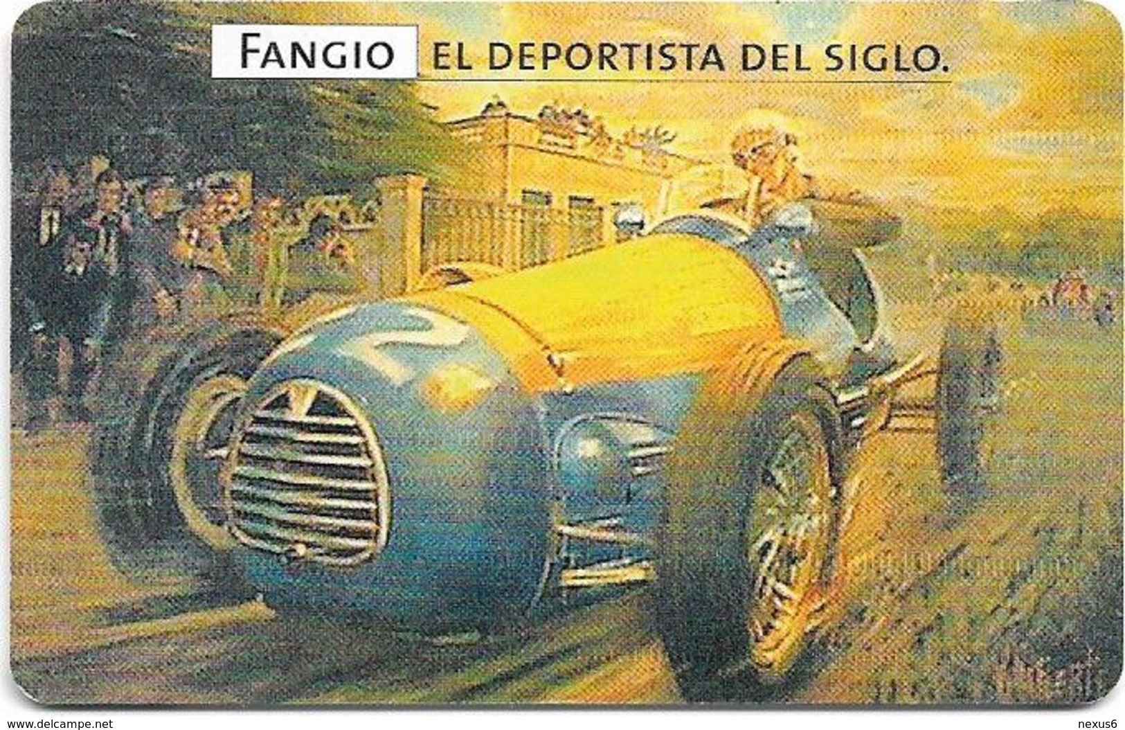 Argentina - Telefónica - Juan Manuel Fangio Cars 4/8, 07.1999 - 50.000ex, Used - Argentina