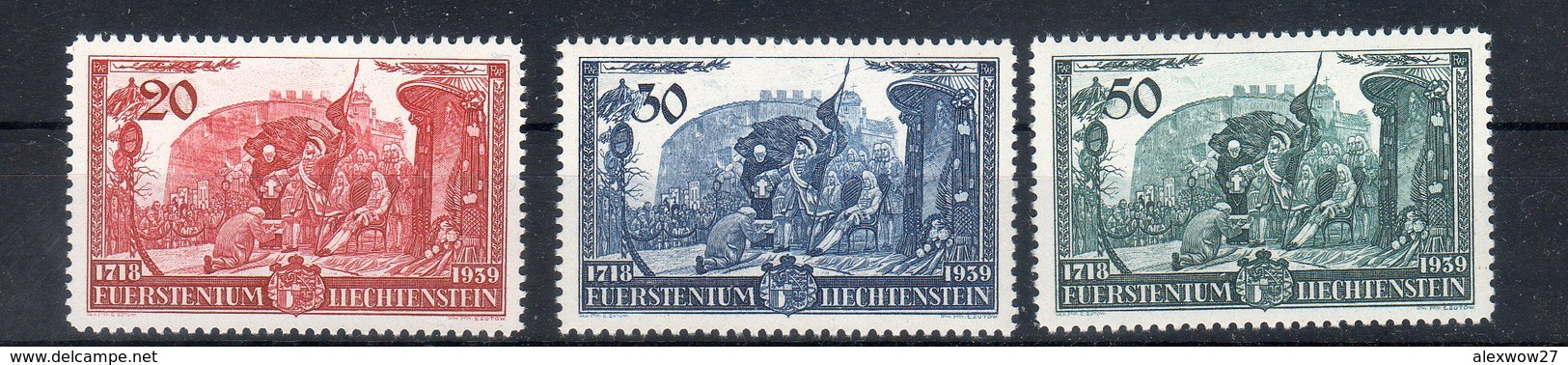 Liechtenstein 1939 Avvento Trono GIUSEPPE II ** MNH / VF - Nuovi