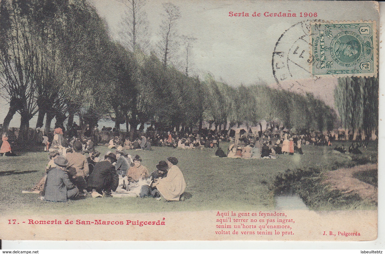 Seria De Cerdaña 1906 - Romeria De San Marcos PUIGCERDA - Gerona