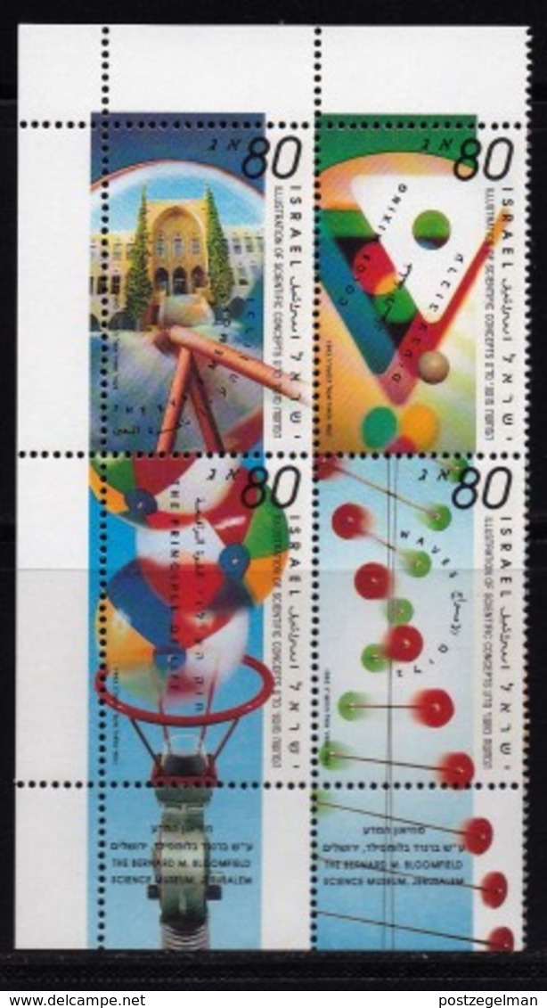 ISRAEL, 1993, Unused Stamp(s) Control Block, With Tabs, Scientific Concepts, SG1205-1208, Scannr. X1126 - Ungebraucht (ohne Tabs)