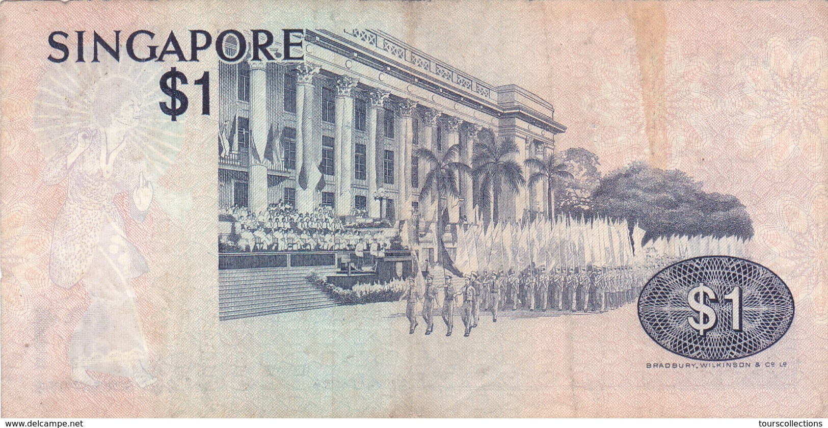 BILLET SINGAPOUR - 1 Dollar De 1976 - Oiseau @ PICK 9 - Singapore