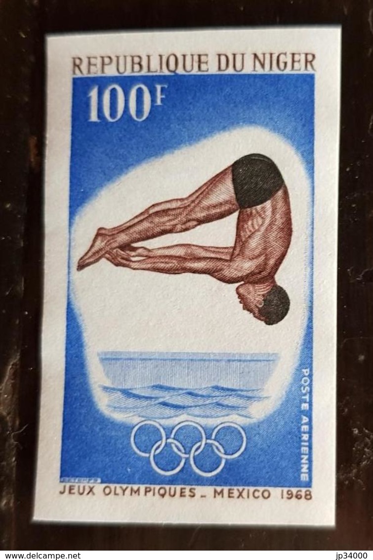 NIGER, Plongeon, Jeux Olympiques Mexico 68. Yvert PA 91, Neuf Sans Gomme - Kunst- Und Turmspringen