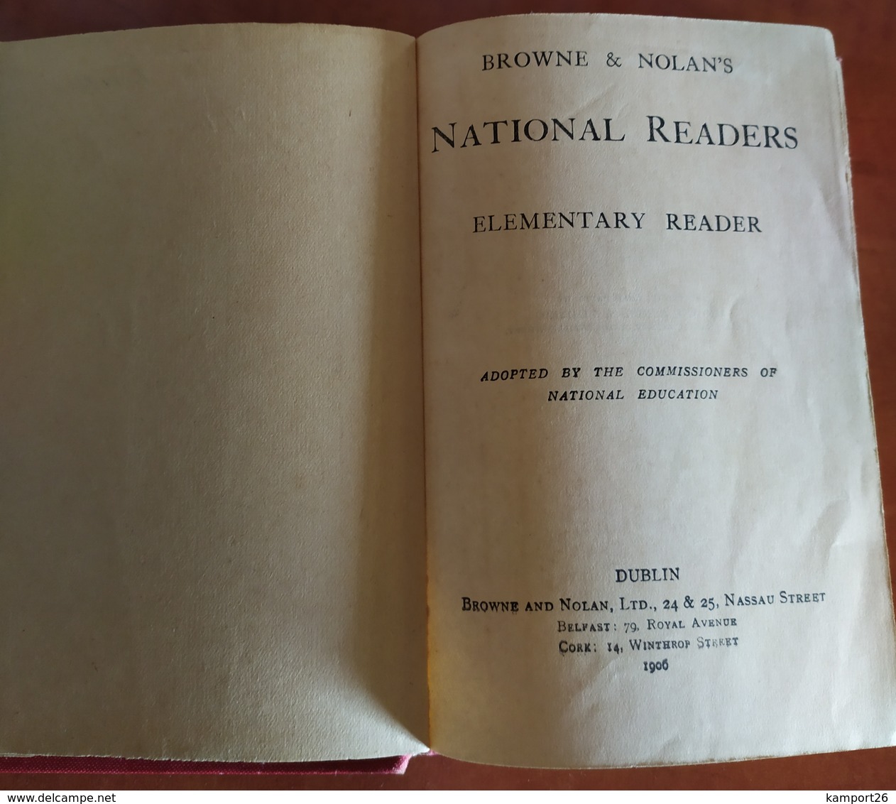 1906 NATIONAL READERS Brown & Nolan's ENGRAVINGS Series Rare ELEMENTARY READER  L'ÉCOLE DE LA SÉRIE - Educación