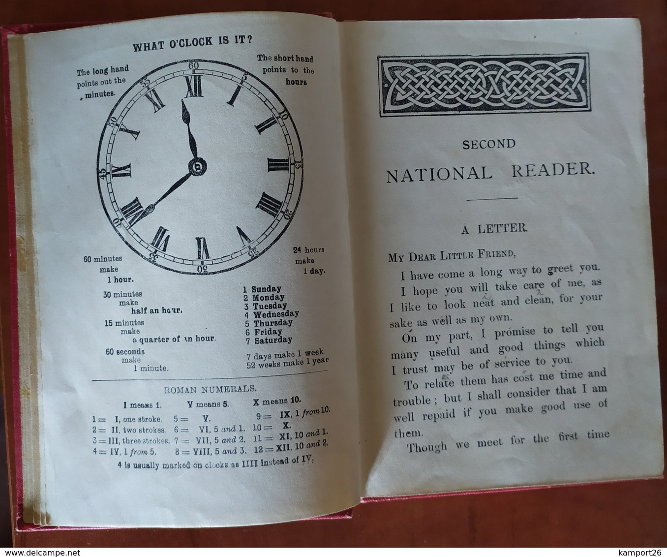 1906 NATIONAL READERS Brown & Nolan's ENGRAVINGS Series Rare ELEMENTARY READER  L'ÉCOLE DE LA SÉRIE - Educación