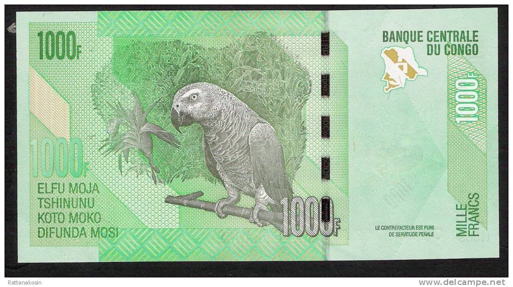 CONGO D.R. P101a 1000  FRANCS 2005   Q/A.    UNC. - Non Classés