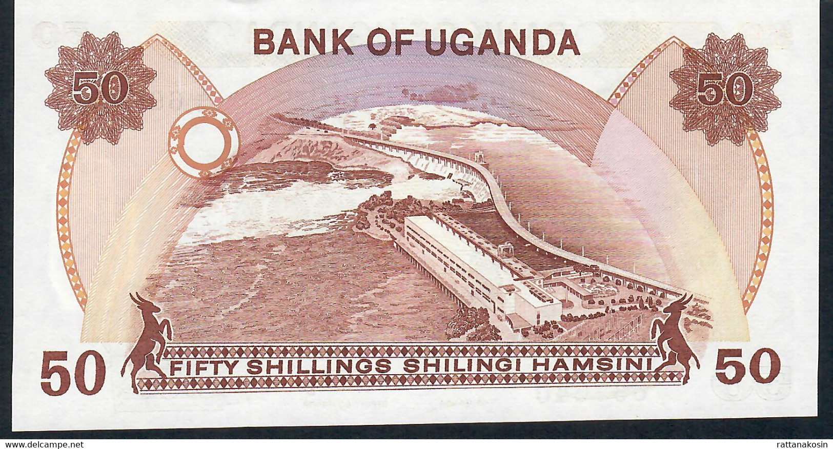 UGANDA P20 50 SHILLINGS 1985  #C/4      UNC. - Oeganda