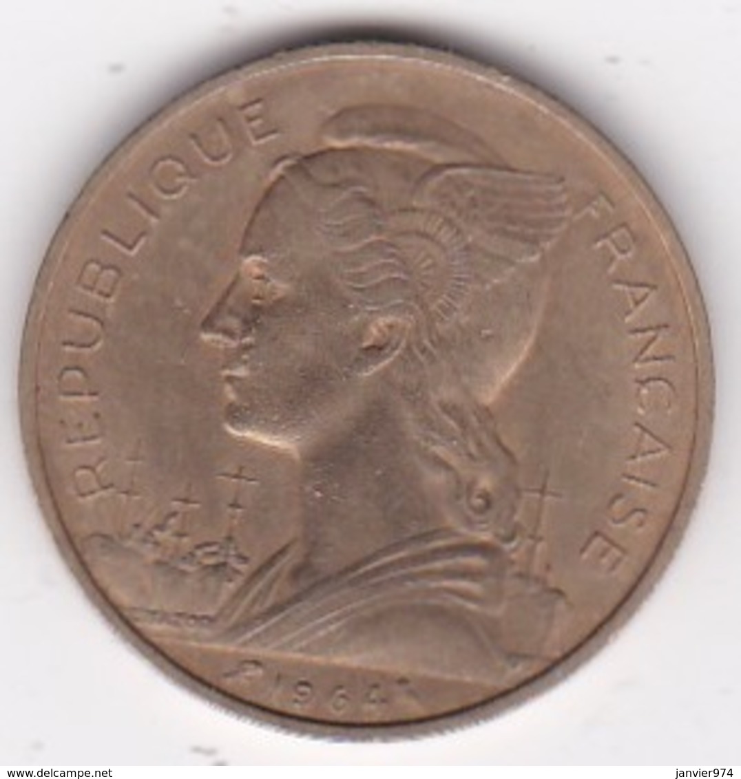 ILE DE LA REUNION. 20 FRANCS 1964 - Reunion