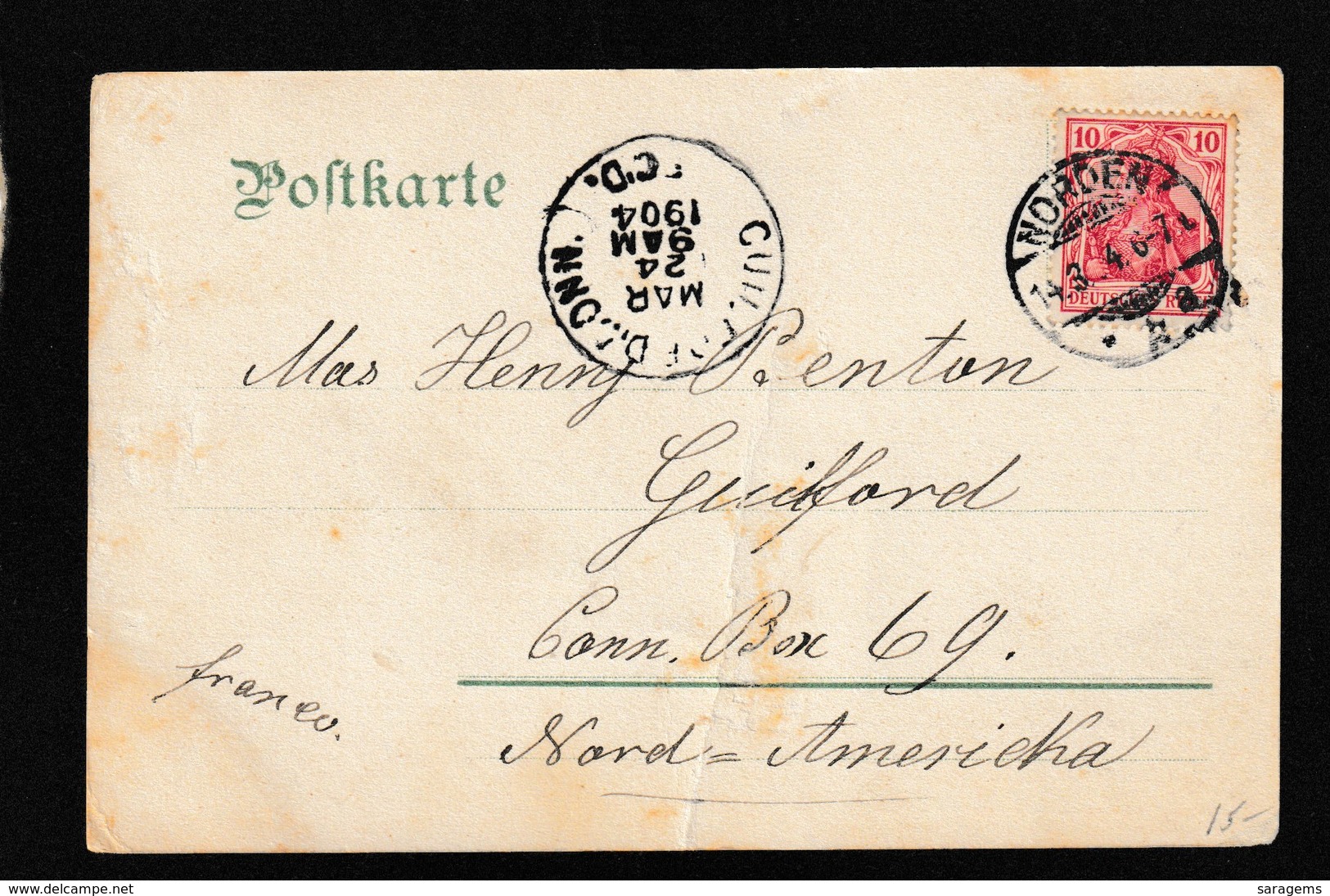 Norden,Germany-Gruss Aus Norden,Osterstrasse,businesses,stores 1904 - Antique Postcard - Autres & Non Classés