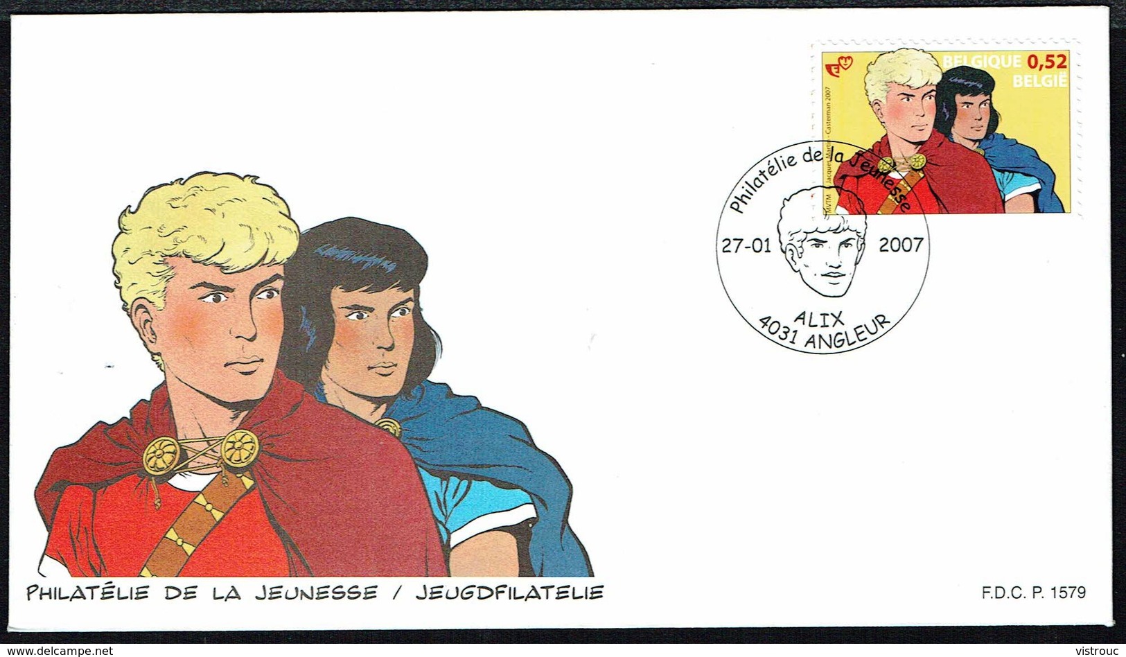 FDC - COB N° 3610 - Philatélie De La Jeunesse - BD: ALIX - Obl. "ANGLEUR - 27-01-2007". - 2001-2010