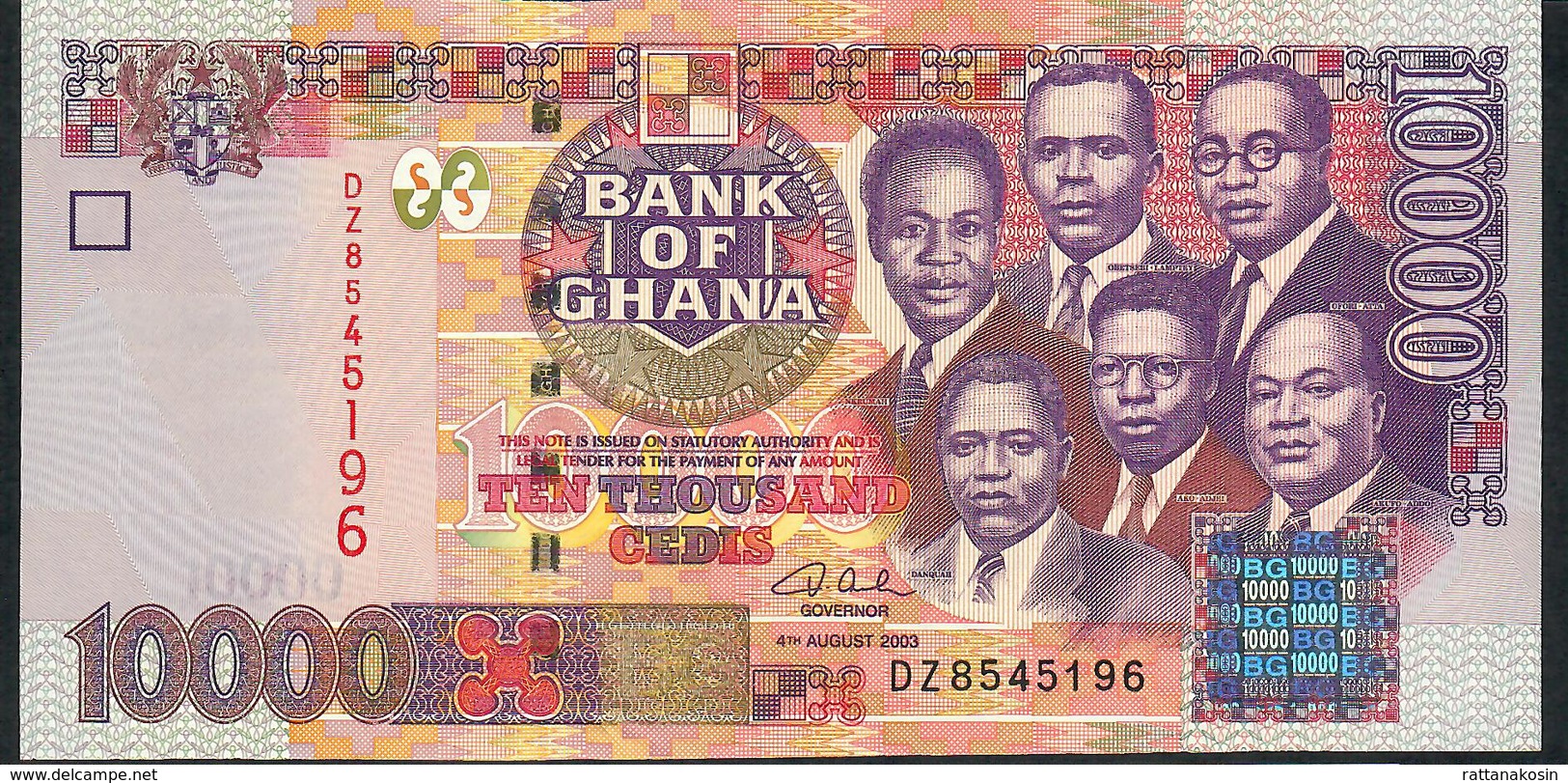 GHANA P35b 10.000  Or 10000 CEDIS 2003  #DZ    UNC. - Ghana