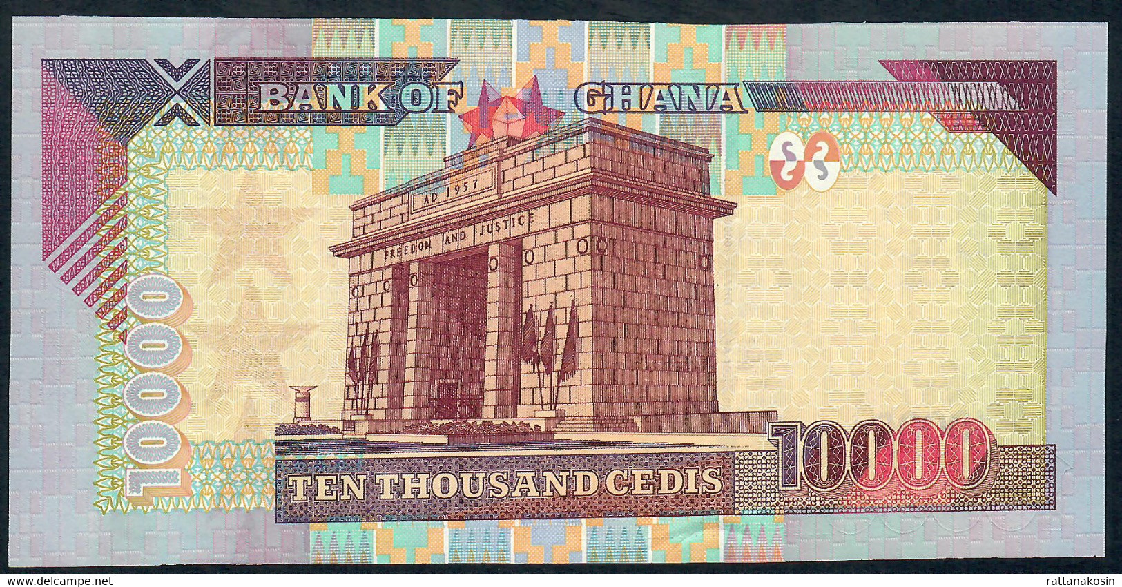 GHANA P35b 10.000  Or 10000 CEDIS 2003  #DZ    UNC. - Ghana