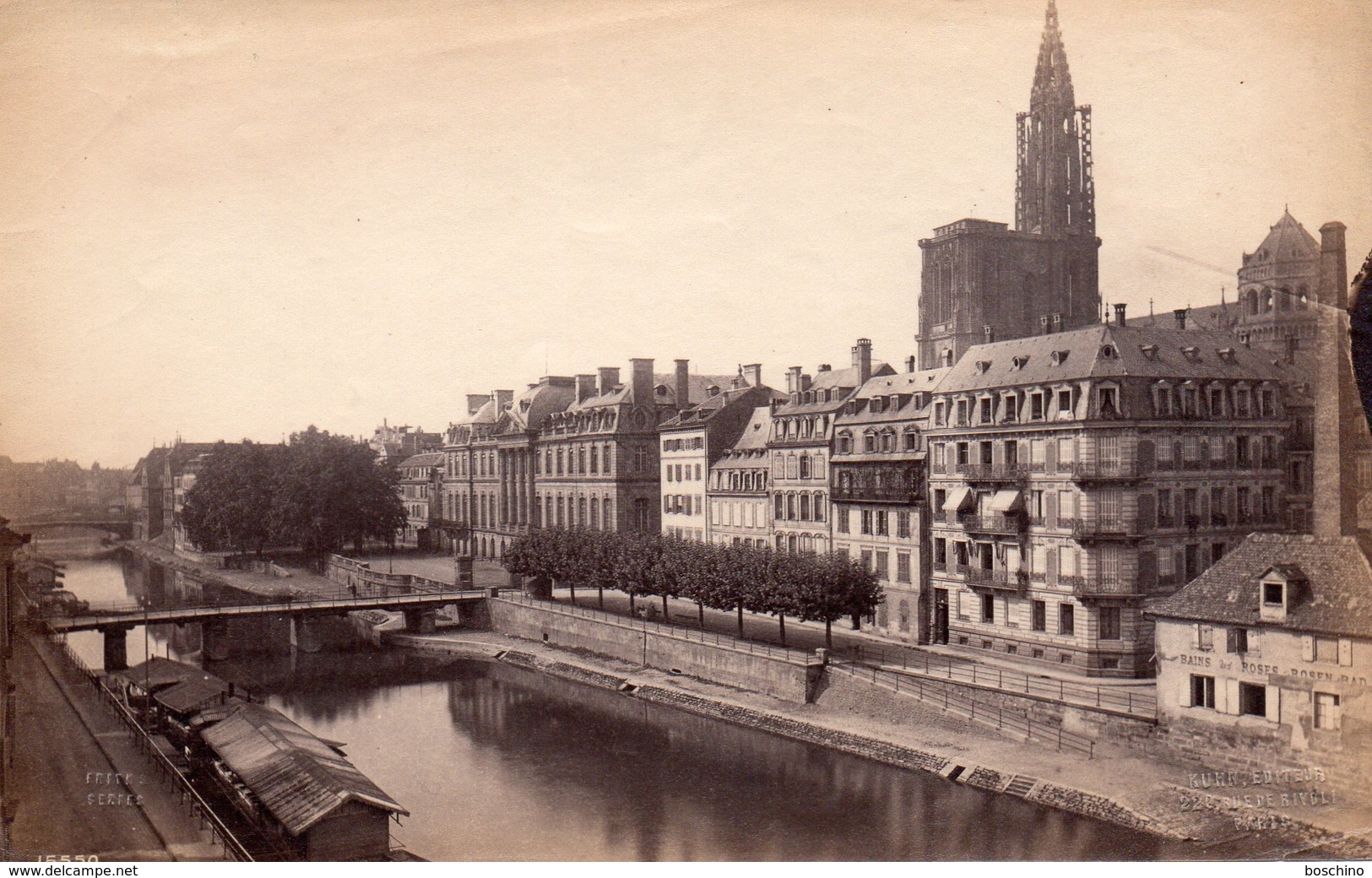 Photo Ancienne (sans Carton) - Strasbourg - Un Canal ? (dim 17x11 Cm) - Antiche (ante 1900)