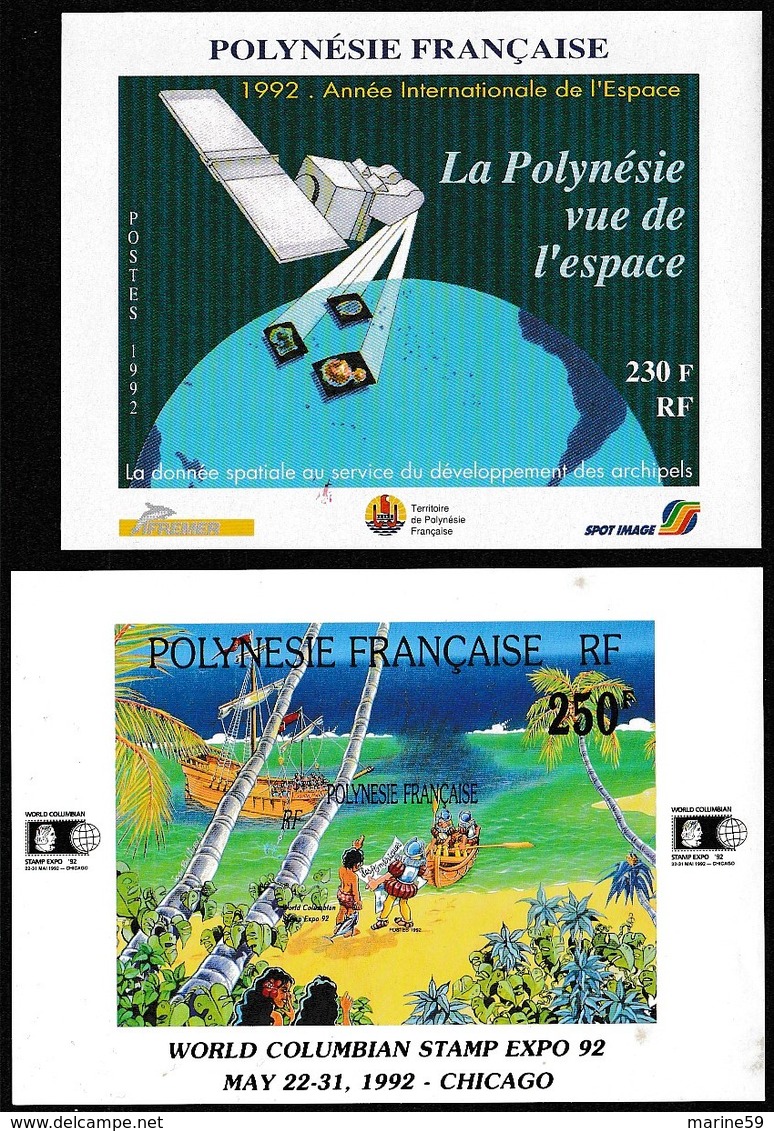 POLYNÉSIE - LOT De 7 BLOCS - Blocs-feuillets