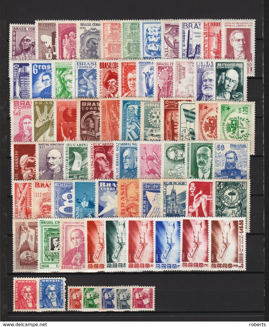 Brazil 1954 - 1956, Mint*  (6d) - Unused Stamps