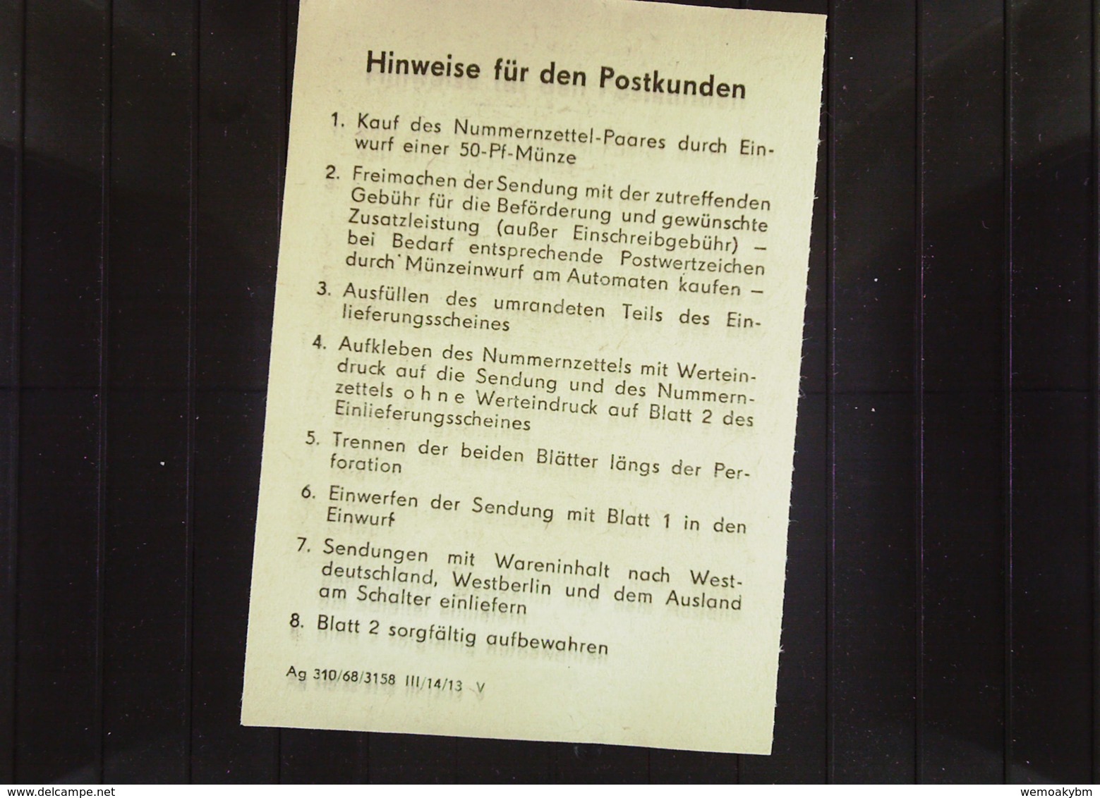 DDR: E-Fern-Bf Mit Selbstbedienungs-R-Zettel 50 Pf 1059 Berlin 820 A -mit Einlieferungsschein Vom 18.3.69 Nach Pulsnitz - R-Zettel