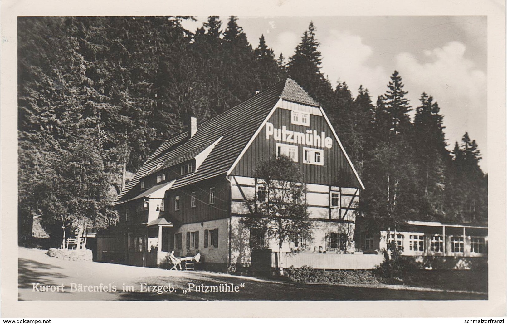 AK Putzmühle Gasthof Pöbeltal Bärenfels Schellerhau Seyde Schönfeld Kipsdorf Schmiedeberg Hermsdorf Altenberg Erzgebirge - Schellerhau