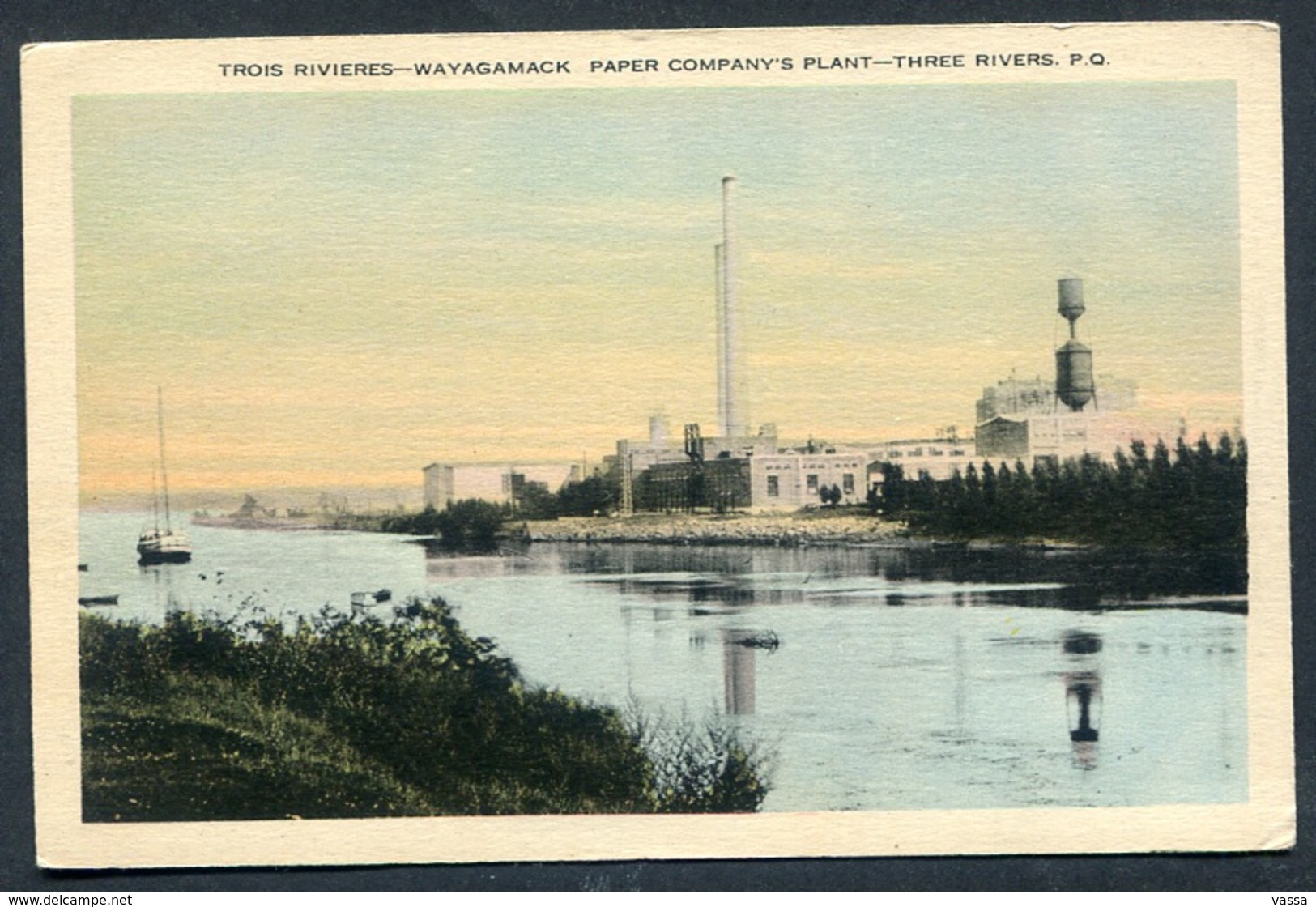 Trois-Rivieres Quebec Canada -Wayagamack Paper Company's Plant - Three Rivers - Québec - Les Rivières