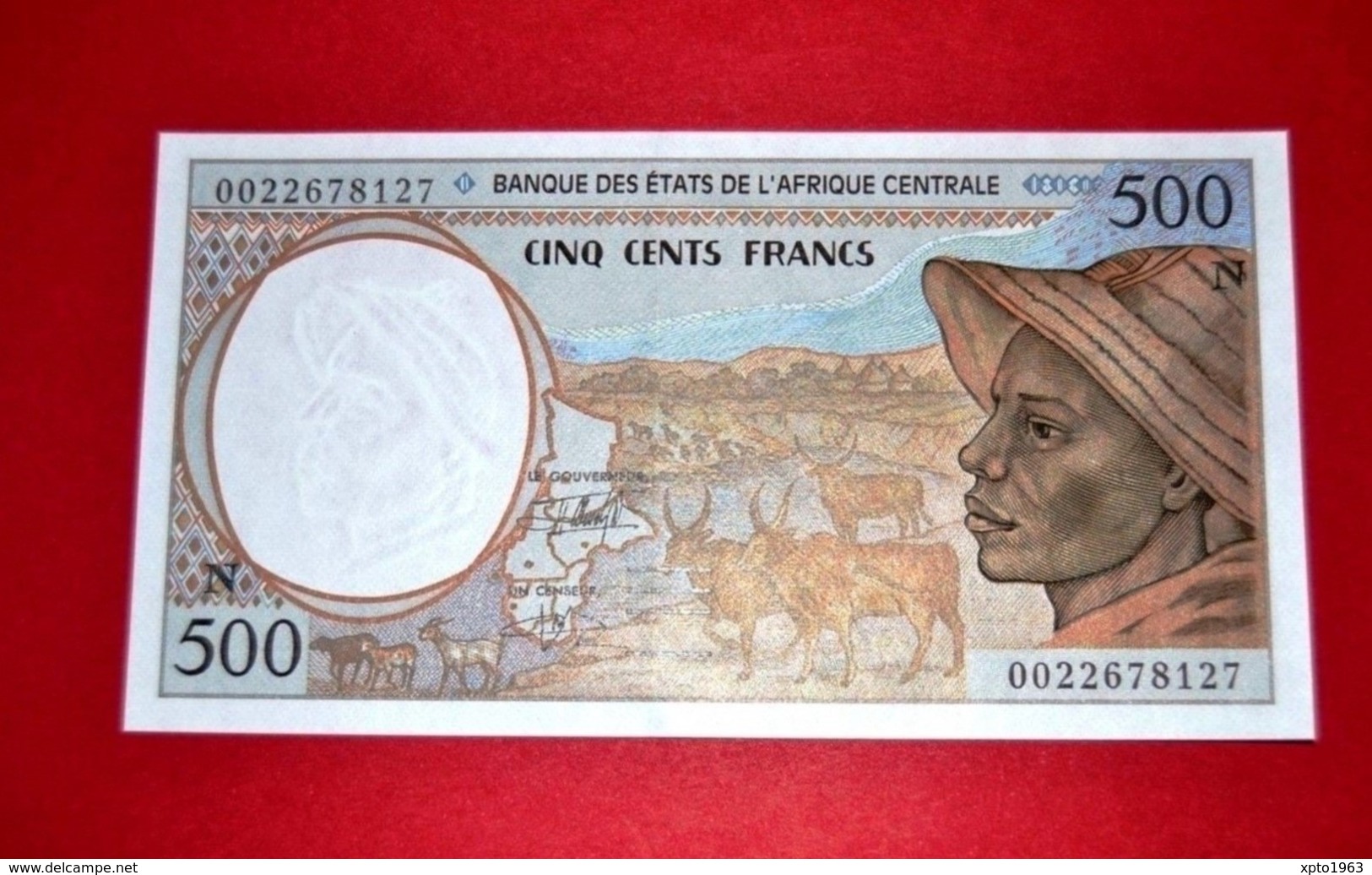 CENTRAL AFRICAN ST "N" 500 FRANCS 2000 P-501Ng UNC - Stati Centrafricani