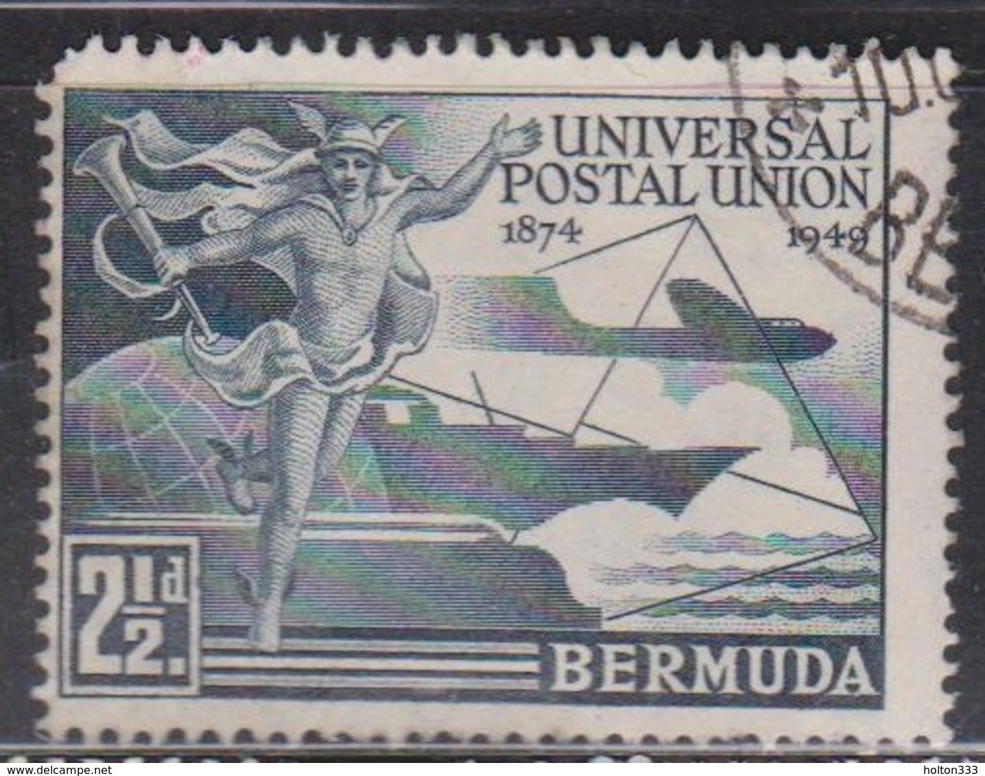 BERMUDA Scott # 138 Used - UPU Issue 1949 - Bermuda