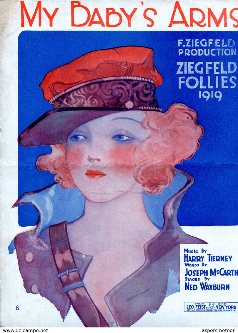 MY BABY'S D ZIEGFELD PRODUCTION ZIEGFELD FOLLIES 1919 PARTITURA - NTVG. - Partituras