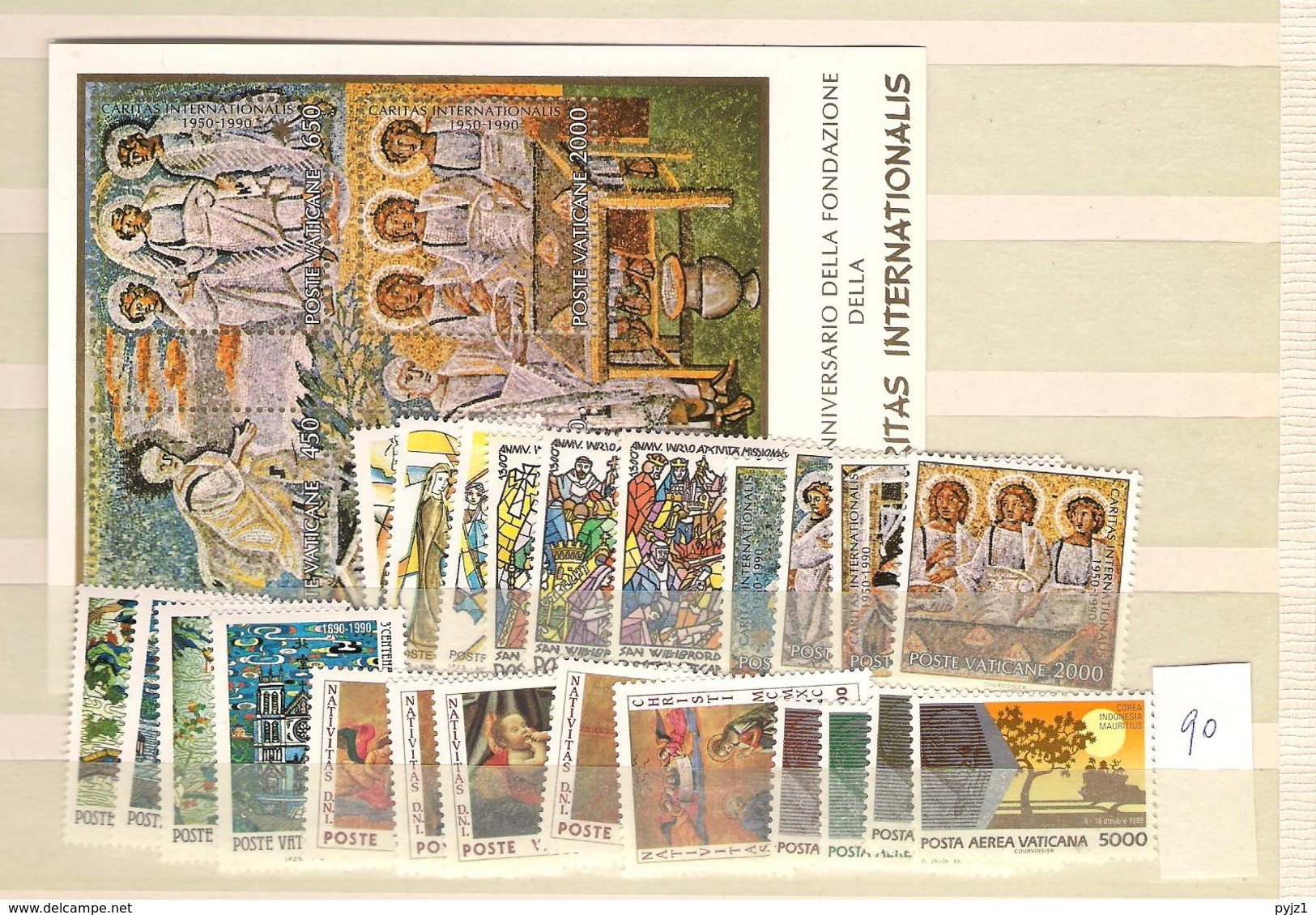 1990 MNH Vaticano, Vatikanstaat, Year Collection, Postfris** - Années Complètes
