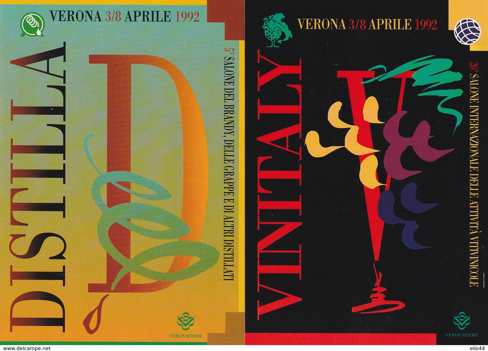 Eventi - Manifestazioni - Verona 1992 - 26° Vinitaly - 5° Distilla - - Manifestazioni