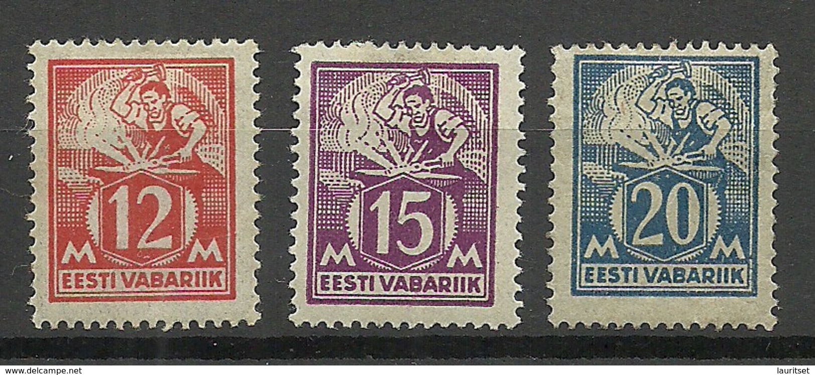 ESTLAND Estonia 1925 Michel 57 - 59 * - Estonia