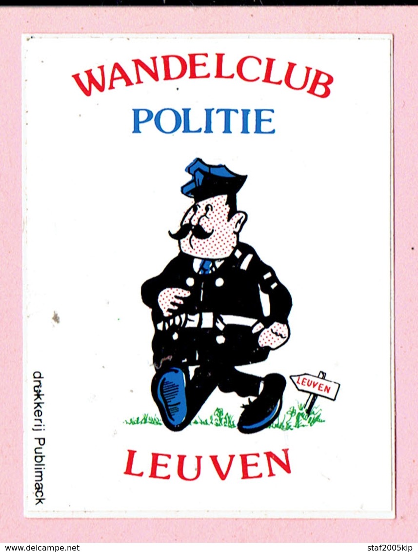 Sticker - Wandelclub POLITIE Leuven - Autocollants