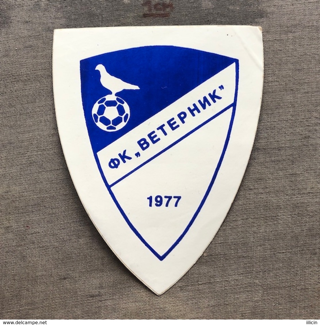 Sticker SU000023 - Football (Soccer Calcio) Serbia Srbija Veternik 1977 - Apparel, Souvenirs & Other