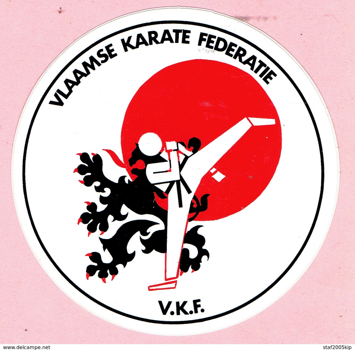 Sticker - VLAAMSE KARATE FEDERATIE - V.K.F. - Autocollants