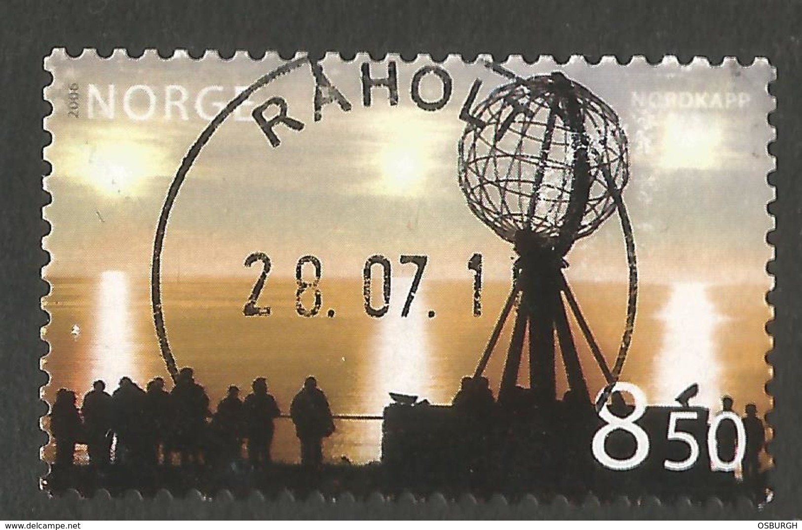 NORWAY. 2006. 8.50K NORDKAPP. USED RAHOLT POSTMARK - Used Stamps