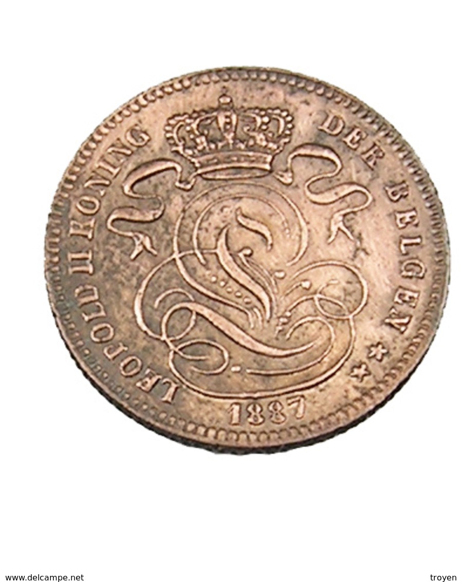 1 Cent - Belgique - 1887 - Cuivre - TTB - - 1 Cent