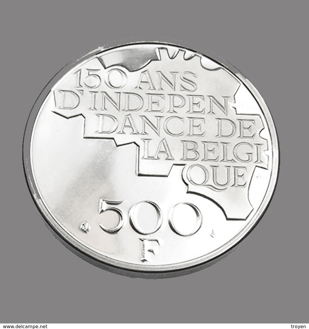 500 Francs - Belgique - 1980 - 150è Anniv. - Argent  - Sup - Légende Française - 52700 Ex - - 500 Francs