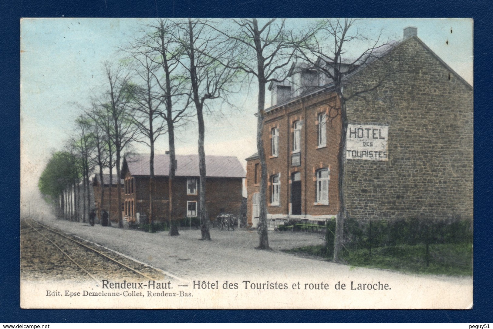 Rendeux-Haut. Hôtel Des Touristes, Route De La Roche. Voie Ferrée. 1910 - Rendeux